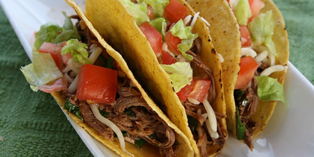 Crock Pot Shredded Beef for Tacos