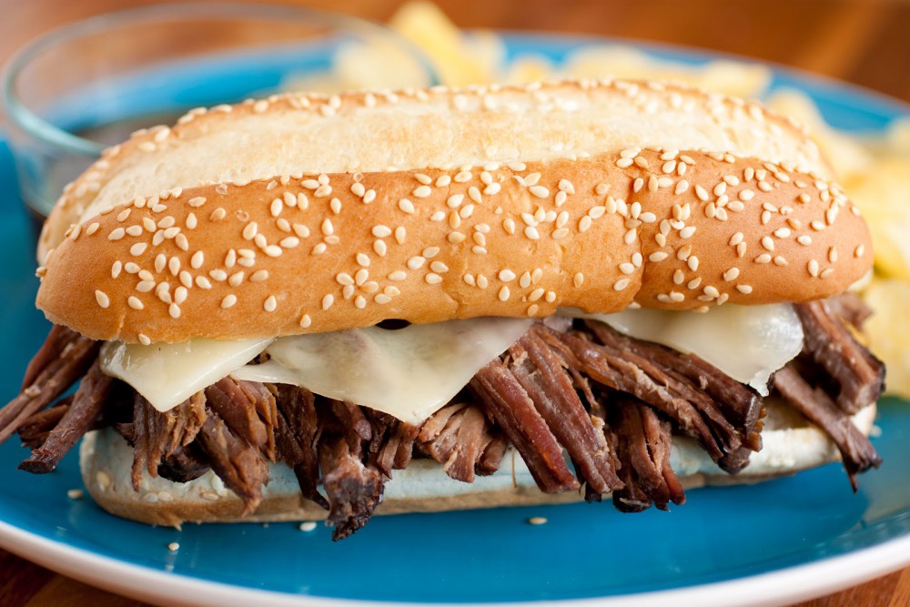 Crock Pot French Dip Sandwiches