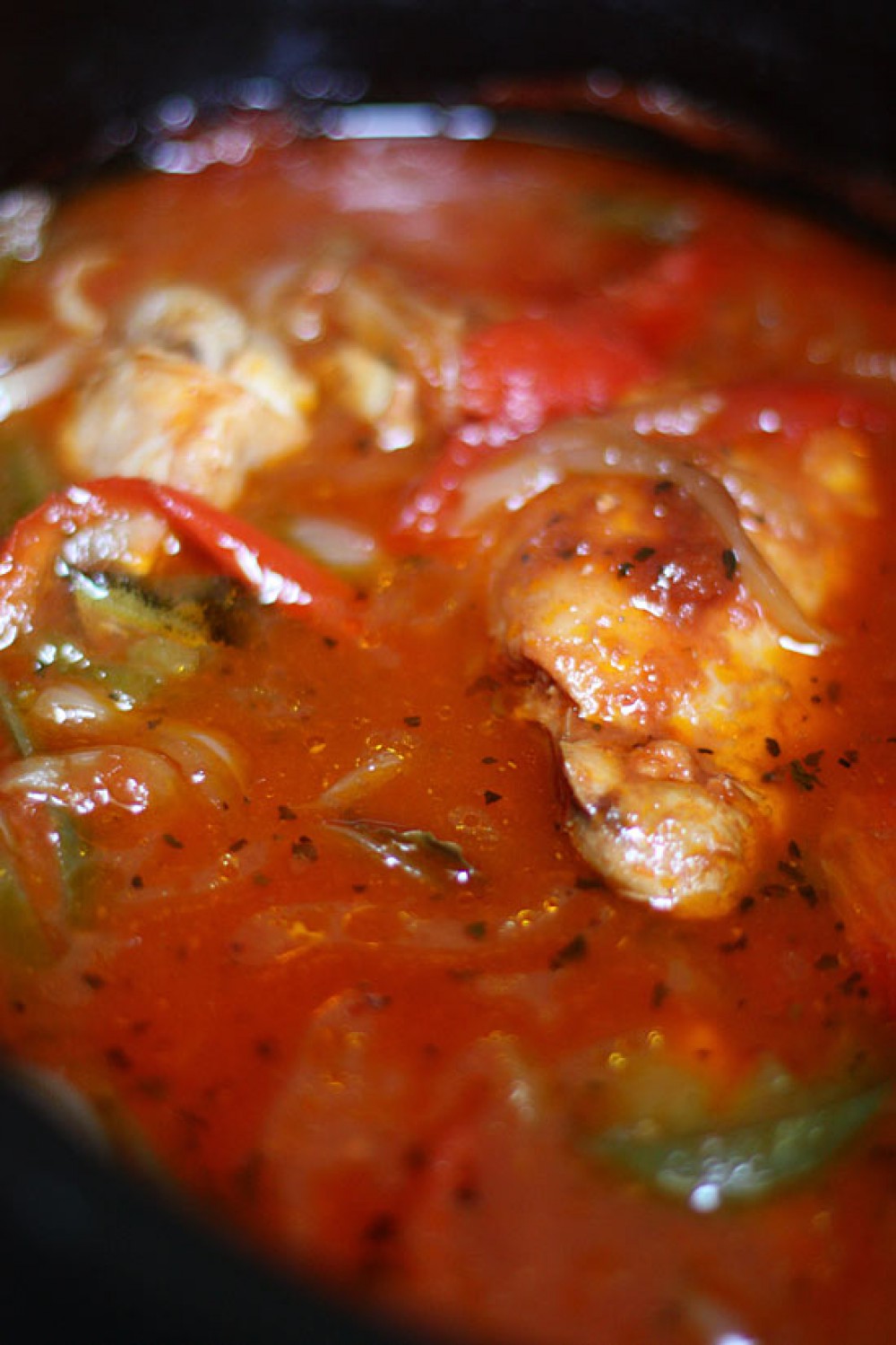 Crockpot Chicken Cacciatore