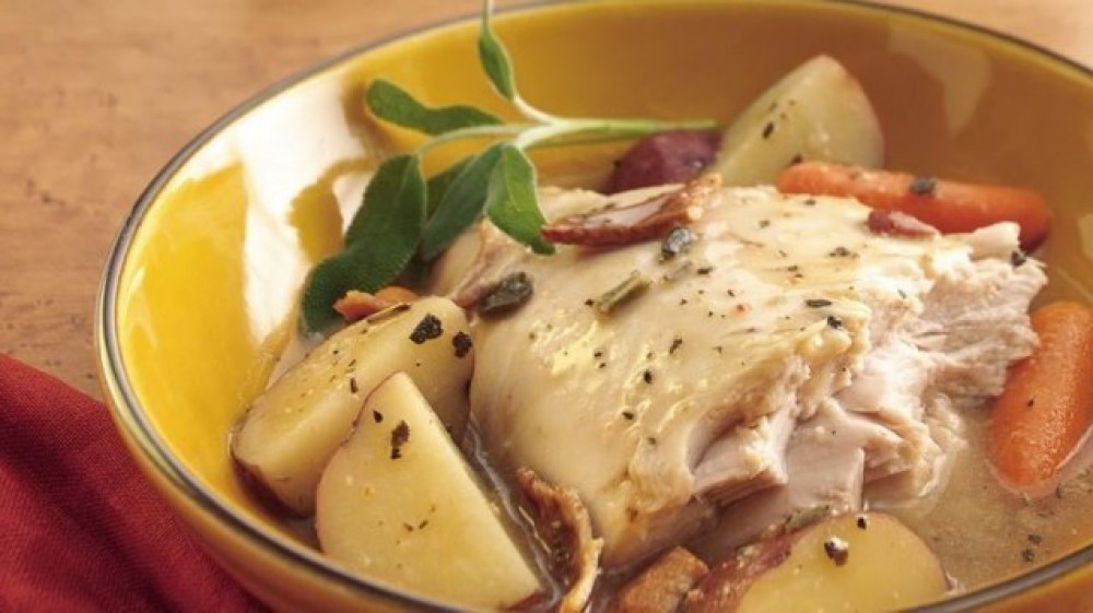 Crock Pot Turkey With Sage And Bacon