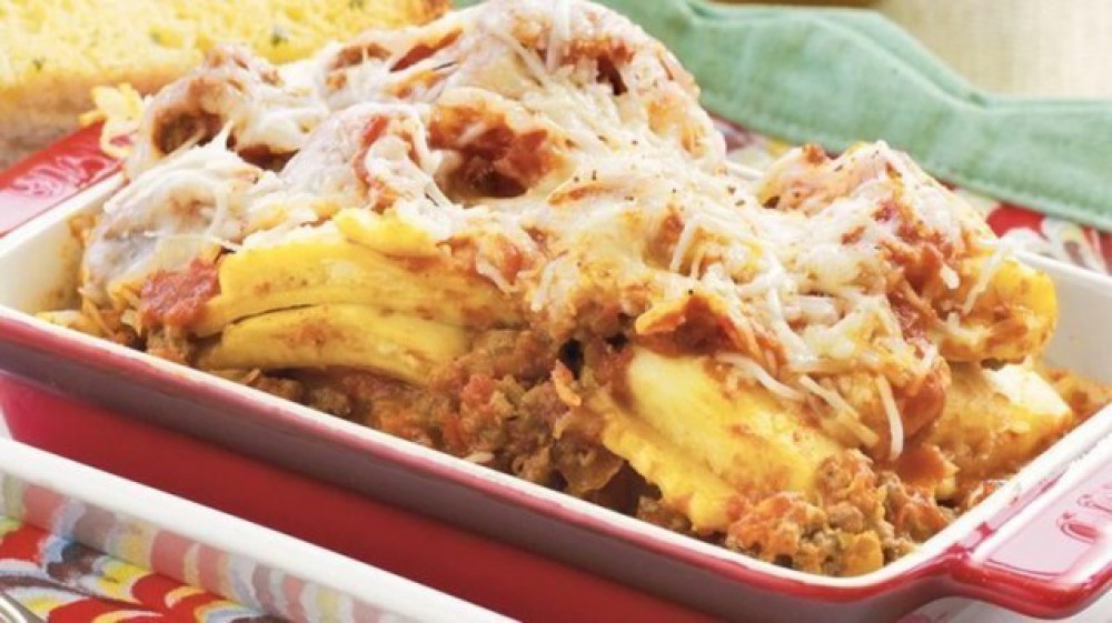 Crock Pot Shortcut Ravioli Lasagna