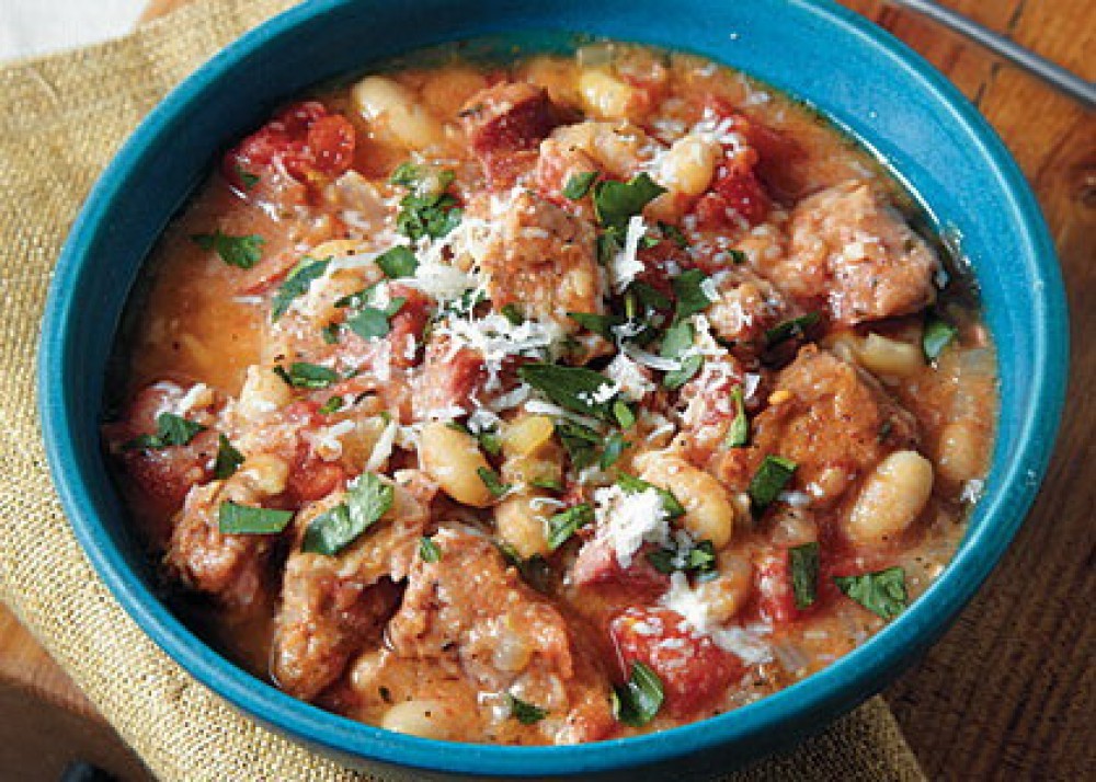 Crock Pot Smoked Sausage Cassoulet