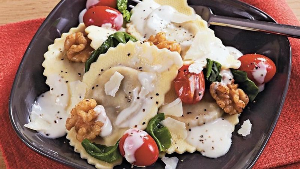 Crock Pot Wild Mushroom Pasta With Walnuts