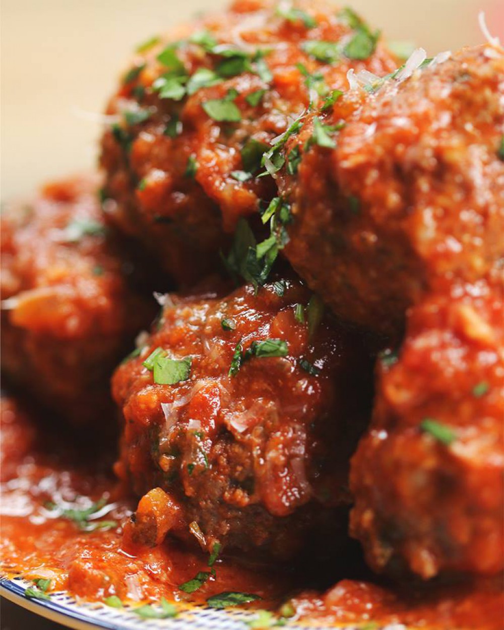 Mozzerella Stuffed Meatballs
