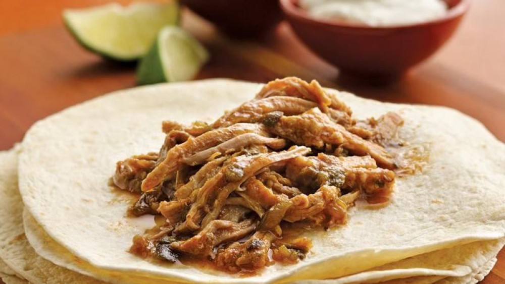 Crock Pot Pork Burritos