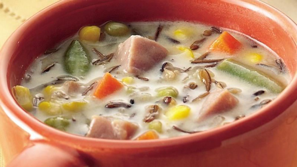 Crock Pot Ham And Wild Rice Soup
