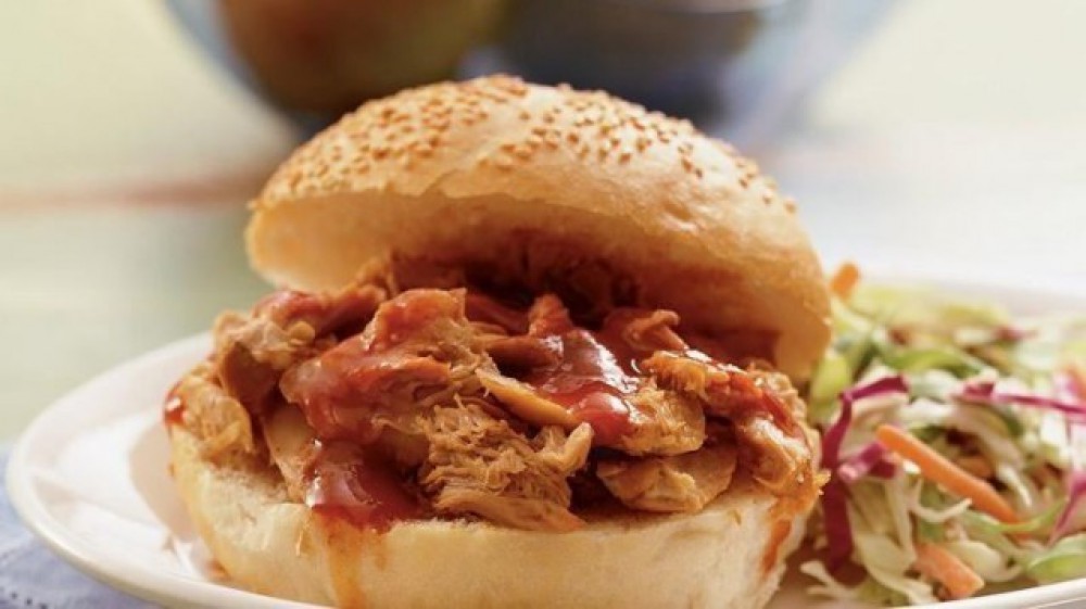 Crock Pot Turkey BBQ Sandwich